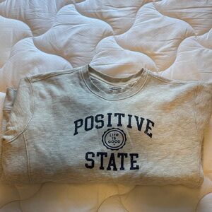 Life Is Good Kids' Tan Positive State Sweatshirt